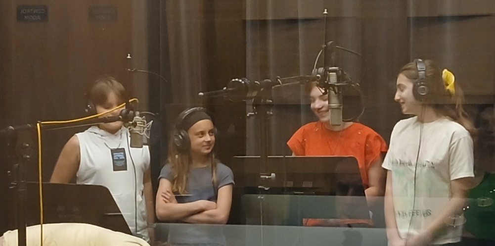 in studio